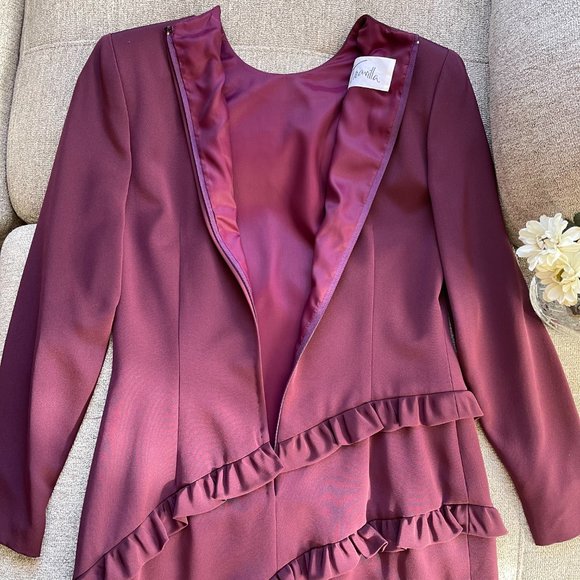 EUC Beautiful Ruffled Travilla Cocktail Dress - Picture 12 of 12